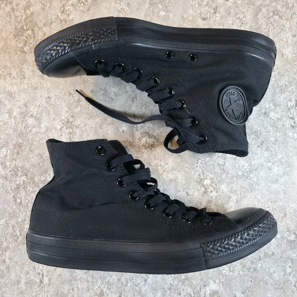 Converse Chuck Taylor All Star High Top Triple Black - M3310 Womens 10 / Mens 8